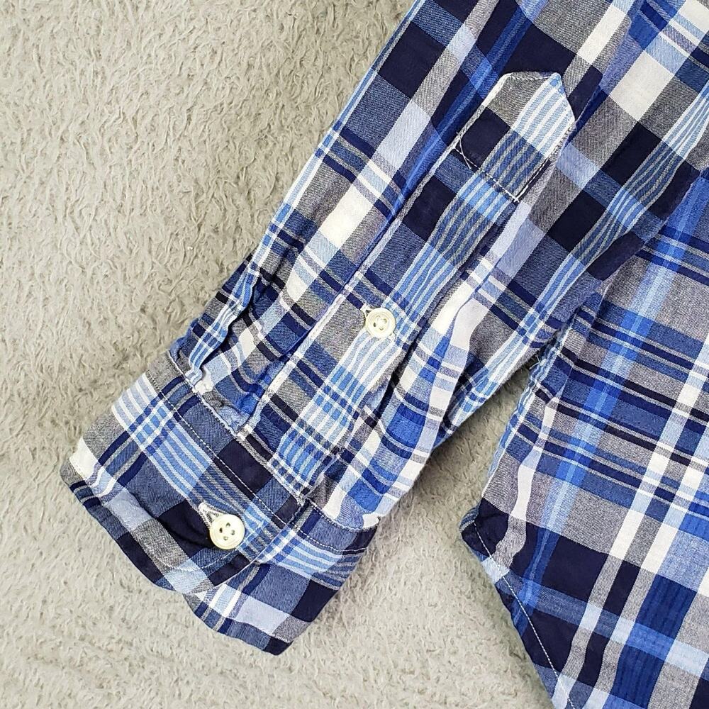 Polo Ralph Lauren Shirt Oxford Button Down LS Men’s Size Small S Blue Plaid - Picture 6 of 9